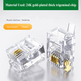 Production and wholesale telephone RJ11 connector 6P6C, 6P4C, 6P2C, 4P2C, telephone crystal head