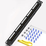 Cat3 25 ports Patch Panels W/O Modules Network 8 12 24 25 48 50 Port RJ11 RJ45 Cat3 Cat5e Cat6 Cat7 Fiber Optic