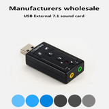 7.1 External USB Sound Card USB to Jack 3.5mm Headphone Audio Adapter Mic-phone Sound Card For Mac Win Compter Android Linux