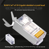 Production and wholesale of Cat7 of shielded crystal plugs, Cat5 and Cat 6, network Rj45 connector