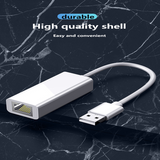 10/100/1000M/2.5G Network Cable Thunderbolt 3 RJ45 LAN 2.5Gbps USB C to Ethernet Adapter for MacBook Pro