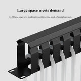 12-stall 24-port cable manager cabinet cable manager 19-inch distribution frame 1u rack network cable manager