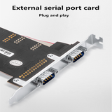 PCI-E Serial Port Card To 9 Pin RS232 Adapter Card PCIE COM Port Expansion Card WCH382L