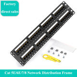 Cat5e 48 ports Patch Panels W/O Modules Network 8 12 24 25 48 50 Port RJ11 RJ45 Cat3 Cat5e Cat6 Cat7 Fiber Optic