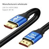 High-Speed HDTV to HDTV Cable 3D 8K@60Hz 4K@120Hz 48Gbps Gold HDTV Cable for PS4