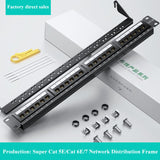 Cat5e 24 ports Patch Panels W/O Modules Network 8 12 24 25 48 50 Port RJ11 RJ45 Cat3 Cat5e Cat6 Cat7 Fiber Optic