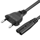 1.5m 1.8m Black High Quality EU Power Cord For Laptop Desktop Computer Power Cable C13 C7 C5