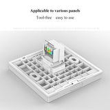 Cat5e Toolless module Ethernet Module RJ45 Cat5e Modular Keystone Jack Toolless For Wall Plate White