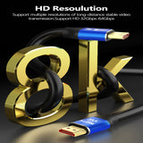 High-Speed HDTV to HDTV Cable 3D 8K@60Hz 4K@120Hz 48Gbps Gold HDTV Cable for PS4