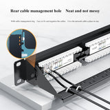 Cat5e 24 ports Patch Panels W/O Modules Network 8 12 24 25 48 50 Port RJ11 RJ45 Cat3 Cat5e Cat6 Cat7 Fiber Optic