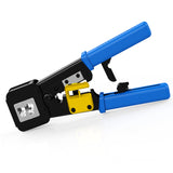 Multi-Function EZ Pass-Through Crimper Cat5 Cat6 Stainless Steel Lan Cat 5e Cat 6 Hand Network EZ Crimp Tool