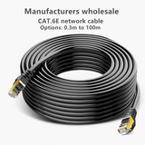 Cat6 Ethernet Cable - Network Internet Cord - Solid, 550Mhz, FTP, CMR, Riser Rated, Pure Bare Copper Wire