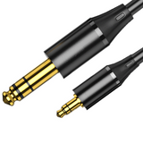 High quality 3.5mm to 6.5mm Audio Cable Stereo Cord Gold-Plated Male to Male Cable for Car Home Stereo Headphone Speaker