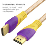 High Speed Cable HDTV Male to HDTV Male 8K 3D 2160P 1M up to 3M for Computer TV HDTV Cable