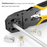 Network Cable Crimper Crimping Pliers Machine Cat5 Ethernet LAN Network Tool Computer Networking Tools for RJ45/RJ11 6P8P4P