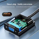 USB to VGA Adapter Male to Female Converter Compatible for Desktop PC Laptop Monitor, Projector, HDTV