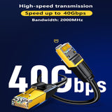 RJ45 CAT8 Ethernet Cable RJ45 Lan Cable Networking Ethernet Patch Cord for Computer Router Laptop Network Cable
