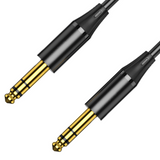 High quality 3.5mm 6.5 to 6.5 Audio Cable Stereo Cord Gold-Plated Male to Male Cable for Car Home Stereo Headphone Speaker