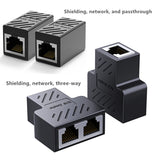 High quality shielded network pass-through female to male adapter connector factory direct sales