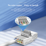 Cat6 Toolless Module Ethernet Module RJ45 Cat5e Modular Keystone Jack Toolless For Wall Plate White