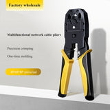 Network Cable Crimper Crimping Pliers Machine Cat5 Ethernet LAN Network Tool Computer Networking Tools for RJ45/RJ11 6P8P4P