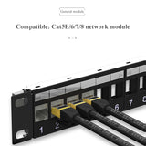 Cat 7 24 ports/48 ports Patch Panel W/O Modules Network 8 12 24 25 48 50 Port RJ11 RJ45 Cat3 Cat5e Cat6 Cat7 Fiber Optic