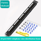 Cat3 25 ports Patch Panels W/O Modules Network 8 12 24 25 48 50 Port RJ11 RJ45 Cat3 Cat5e Cat6 Cat7 Fiber Optic