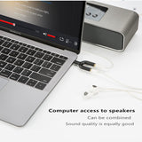 U Type Audio connector Audio connector Jack Microphone Input Earphone Output Adapter 3.5mm Headphones Audio Splitter