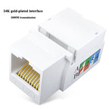 Cat6 Module Ethernet Module RJ45 Cat6 Modular Keystone Jack For Wall Plate White