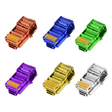 Rj45 Connector Cat6, RJ45 Connector Shield of colorful crystal connector For CAT6