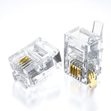 Production and wholesale telephone RJ11 connector 6P6C, 6P4C, 6P2C, 4P2C, telephone crystal head