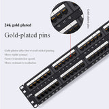 Cat5e 48 ports Patch Panels W/O Modules Network 8 12 24 25 48 50 Port RJ11 RJ45 Cat3 Cat5e Cat6 Cat7 Fiber Optic