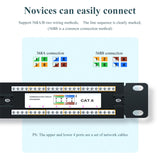 Cat6e 24 ports Patch Panels W/O Modules Network 8 12 24 25 48 50 Port RJ11 RJ45 Cat3 Cat5e Cat6 Cat7 Fiber Optic