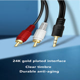 Factory wholesale 1.5 meters oxygen-free copper high-quality 3 pairs 3 ATV car audio and video cable three pairs of three audio