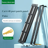 Cat6 48ports Patch Panels W/O Modules Network 8 12 24 25 48 50 Port RJ11 RJ45 Cat3 Cat5e Cat6 Cat7 Fiber Optic