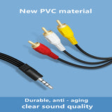 Factory wholesale 1.5 meters oxygen-free copper high-quality 3 pairs 3 ATV car audio and video cable three pairs of three audio