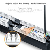 Cat5e 24 ports Patch Panels W/O Modules Network 8 12 24 25 48 50 Port RJ11 RJ45 Cat3 Cat5e Cat6 Cat7 Fiber Optic