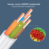 Telephone cable Telephone line 2 cores, 4 cores Durable and cost-effective telephone line Indoor round indoor cable