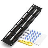 Cat3 50ports Patch Panels W/O Modules Network 8 12 24 25 48 50 Port RJ11 RJ45 Cat3 Cat5e Cat6 Cat7 Fiber Optic