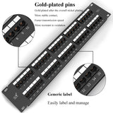 Cat3 50ports Patch Panels W/O Modules Network 8 12 24 25 48 50 Port RJ11 RJ45 Cat3 Cat5e Cat6 Cat7 Fiber Optic