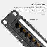 Cat5e 24 ports Patch Panels W/O Modules Network 8 12 24 25 48 50 Port RJ11 RJ45 Cat3 Cat5e Cat6 Cat7 Fiber Optic