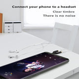 U Type Audio connector Audio connector Jack Microphone Input Earphone Output Adapter 3.5mm Headphones Audio Splitter