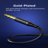 High quality 3.5mm to 6.5mm Audio Cable Stereo Cord Gold-Plated Male to Male Cable for Car Home Stereo Headphone Speaker