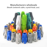 Cat5e cat6 crystal head sheath network cable safety subnetwork line crystal head sheath