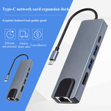 5-in-1 best-selling USB-C docking station with 4K HD HDTV VGA DVI cable hub USB adapter