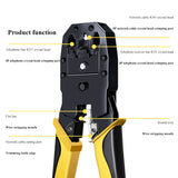 Network Cable Crimper Crimping Pliers Machine Cat5 Ethernet LAN Network Tool Computer Networking Tools for RJ45/RJ11 6P8P4P