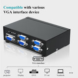 500MHz High quality 1 input to 4 output VGA video splitter