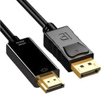 DP to DP adapter Male to Male converter and Gold-Plated Cord, Supports 4K@60Hz, 2K@144Hz Compatible for Dell, HP, ASUS and More