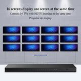 High-quality HDTV Spliter 1 in 16 out and 1 in 16 Out Amplifier Dual Display Video Splitter For DVD PS3 HDTV