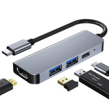 Type-C 4 in 1 docking station, full quadruple display USB C Docking Station, USB C Hub Compatible for macOS and Windows